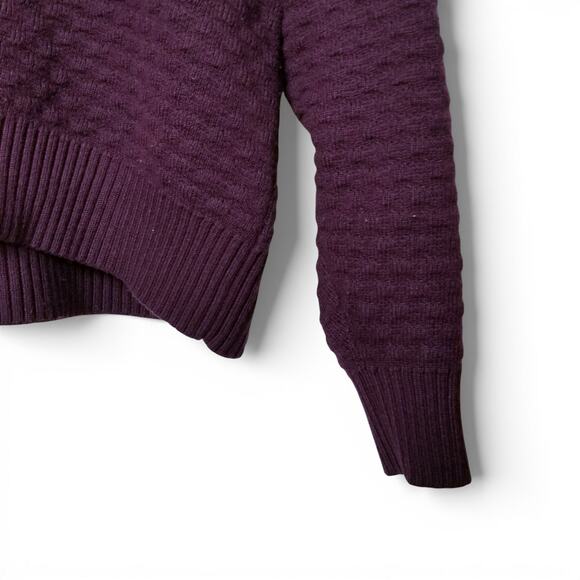 LULULEMON Texture Play Sweater Cassis Relaxed Fit Cashmere Blend Crewneck Size M - Picture 5 of 8